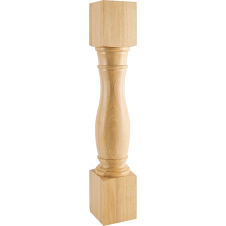 Hardware Resources 6" Wx6"Dx35-1/2"H Alder Turned Post P1-6-ALD